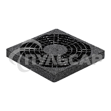 Решетка для вентилятора с фильтром 80х80 ExeGate EG-080PSFB (80x80 мм, пластиковая, квадратная, с пылевым фильтром, черная)