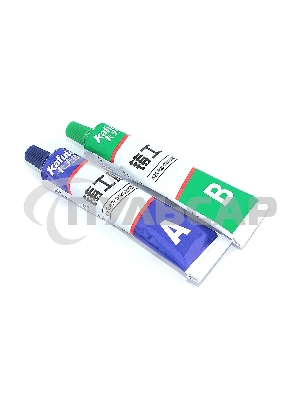 Клей двухкомпонентный (жидкая сварка) Kafuter K-9119 серебристый 65 грамм