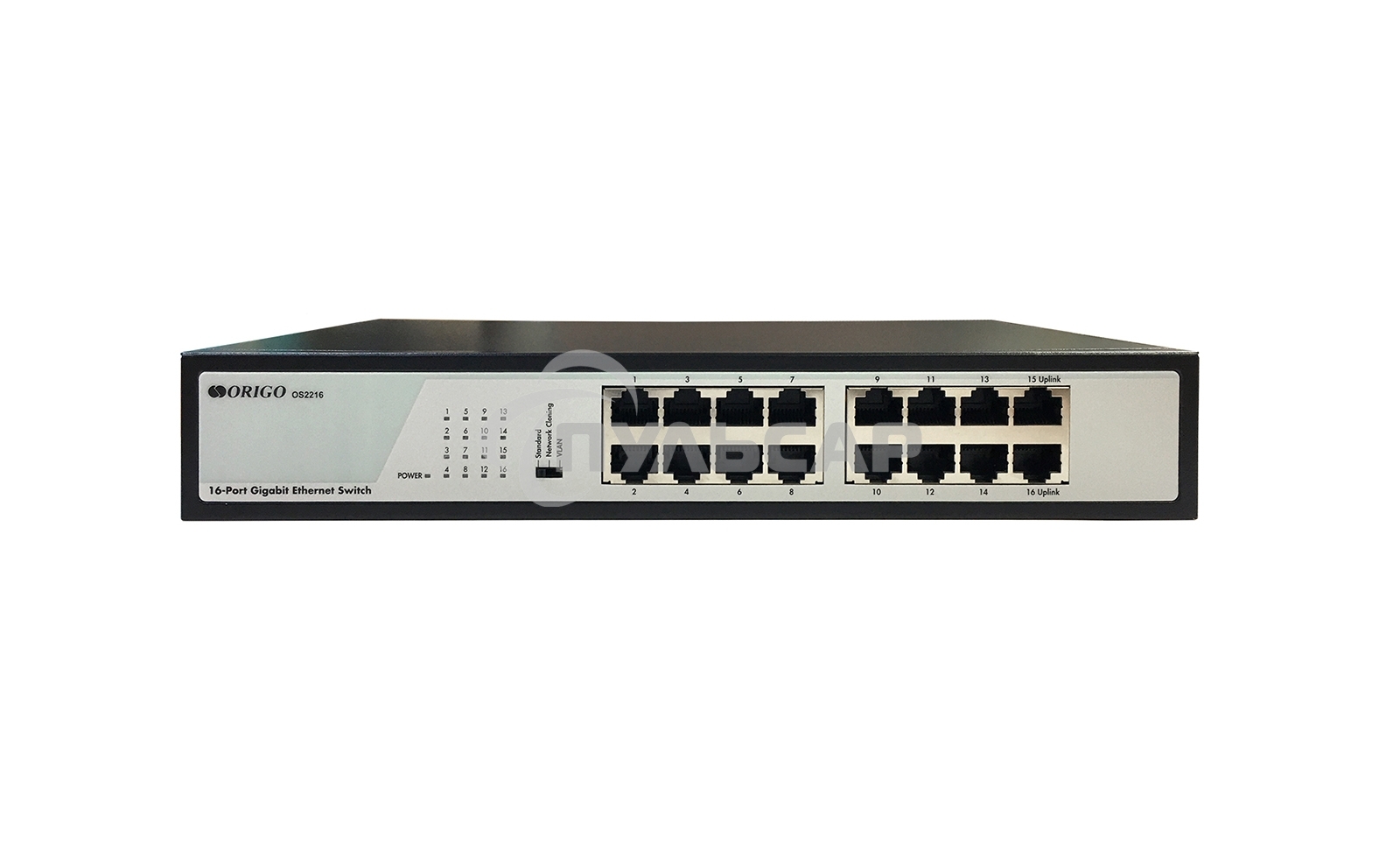Коммутатор ORIGO Unmanaged Switch, 16x1000Base-T, 19 Rackmount Kit