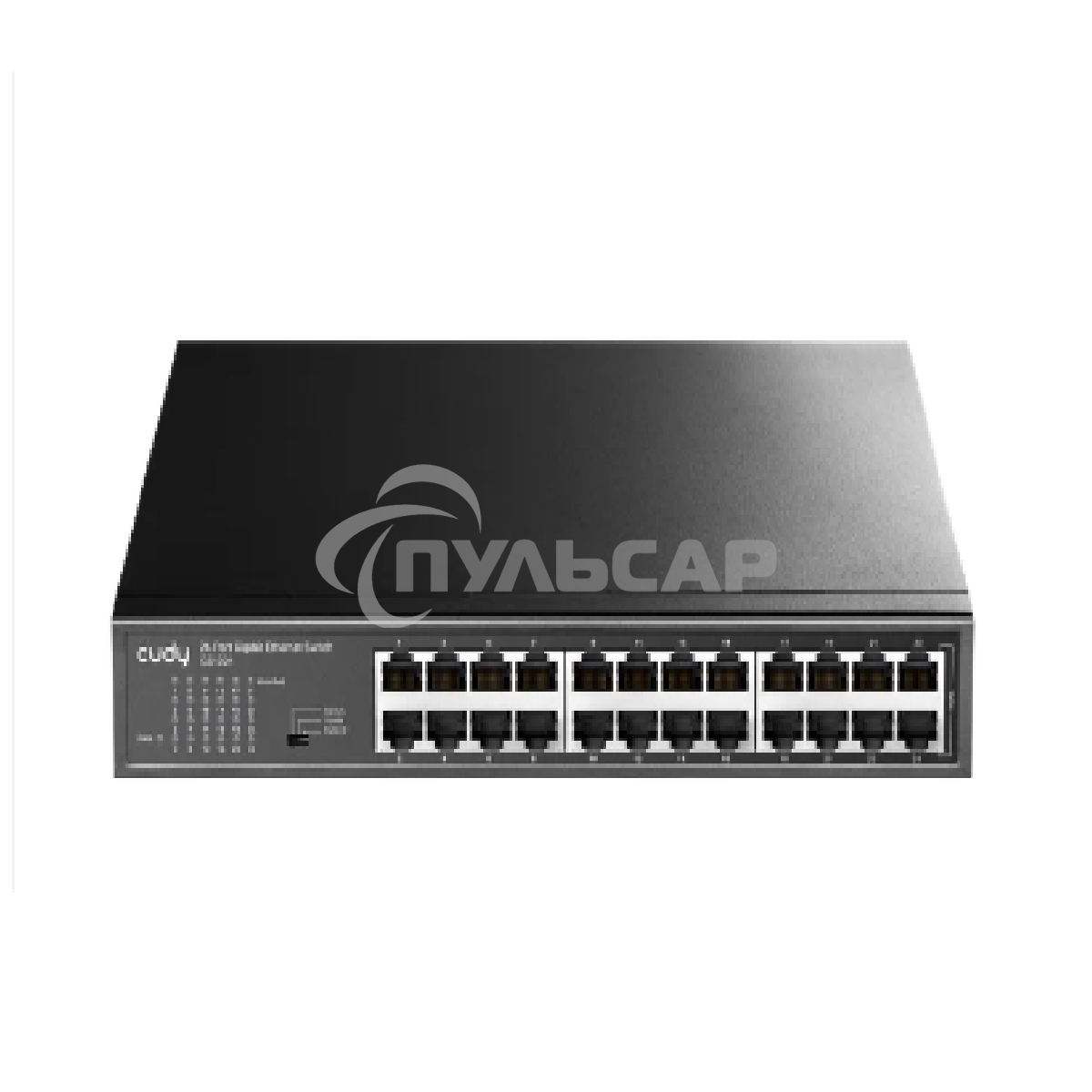 Коммутатор 24-Port 10/100 Mbps Switch, 24 10/100 Mbps RJ45 Ports, Switch/VLAN/Extend working mode DIP switch, Rack-mountable Steel Case, Power Saving, Plug & Play, Rack-Mount kits included