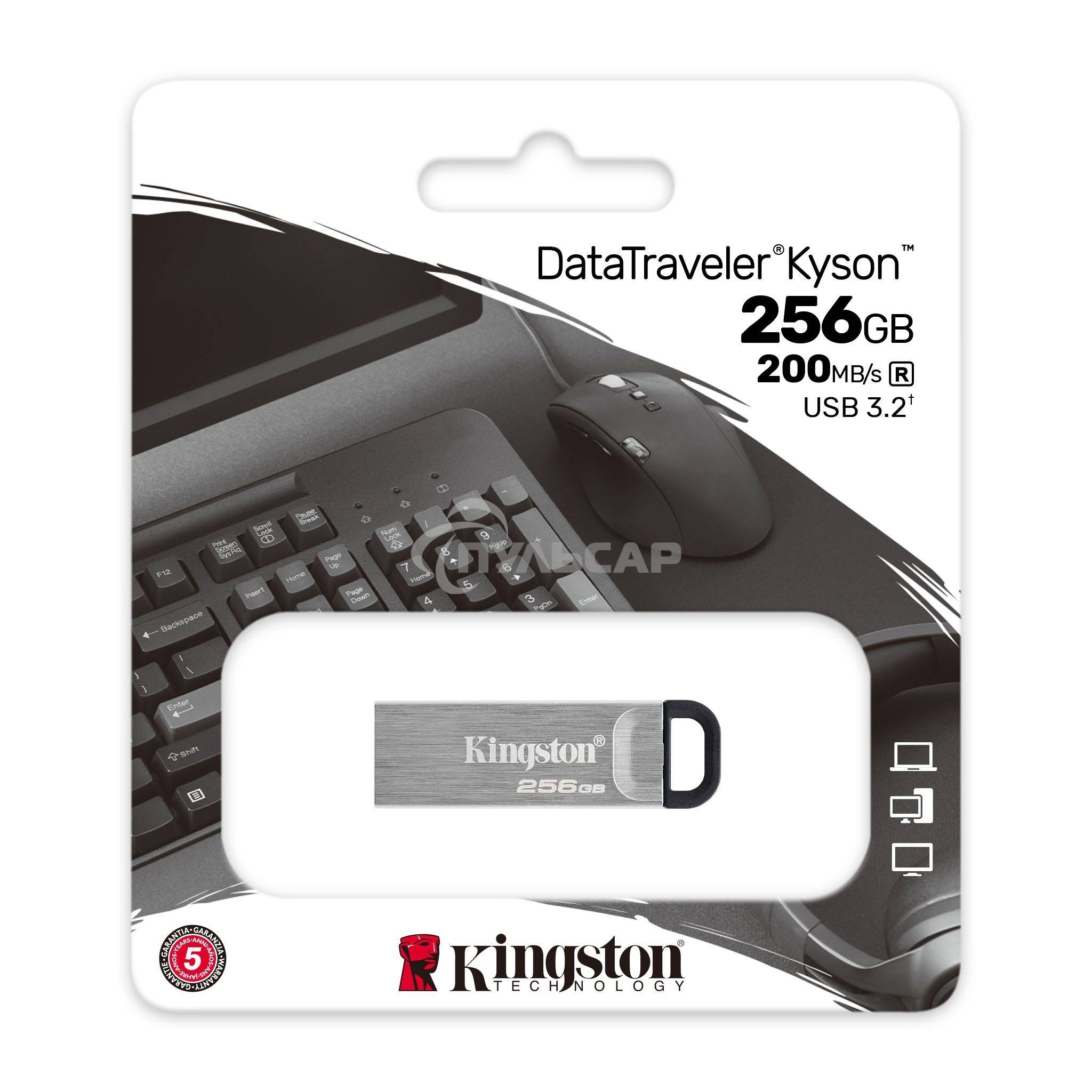 Флешка USB Kingston KYSON 256 Gb USB 3.2 Gen 1