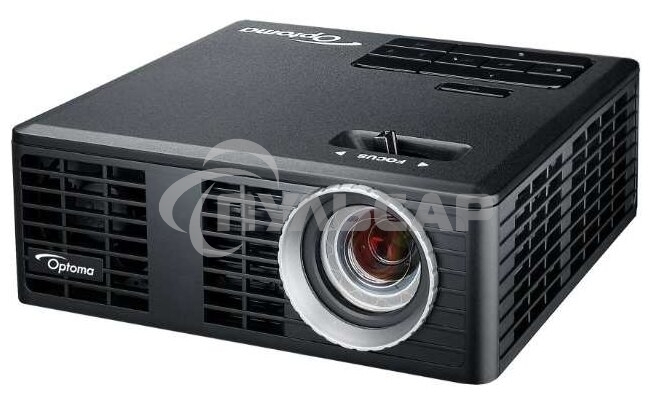 Проектор Optoma ML750e (DLP, LED, WXGA 1280x800, 700Lm, 15000:1, HDMI, USB, MHL, MicroSD, 1x1W speaker, 3D Ready, led 20000hrs, черный, 0.38kg)