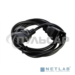 Шнур питания ЦМО с заземлением IEC 60320 C19/IEC 60320 C20, 16А/250В (3x1,5), длина 3 м. (R-16-Cord-C19-C20-3)