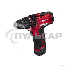 Дрель-шуруповерт ЗУБР ДШЛ-125-21, Аккумуляторная, 12В