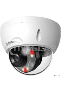 Уличная купольная IP-видеокамера DAHUA DH-IPC-HDBW2449EP-S-IL-0360B Smart Dual Light с ИИ 4Мп, 1/2.9” CMOS, объектив 3.6мм, видеоаналитика, ИК до 30м, LED до 30м, IP67, корпус: металл