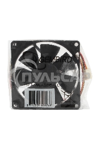 Вентилятор для корпуса Gembird FANCASE/BALL черный, 80 мм, 2600 об/мин, 27 дБ, 3 pin