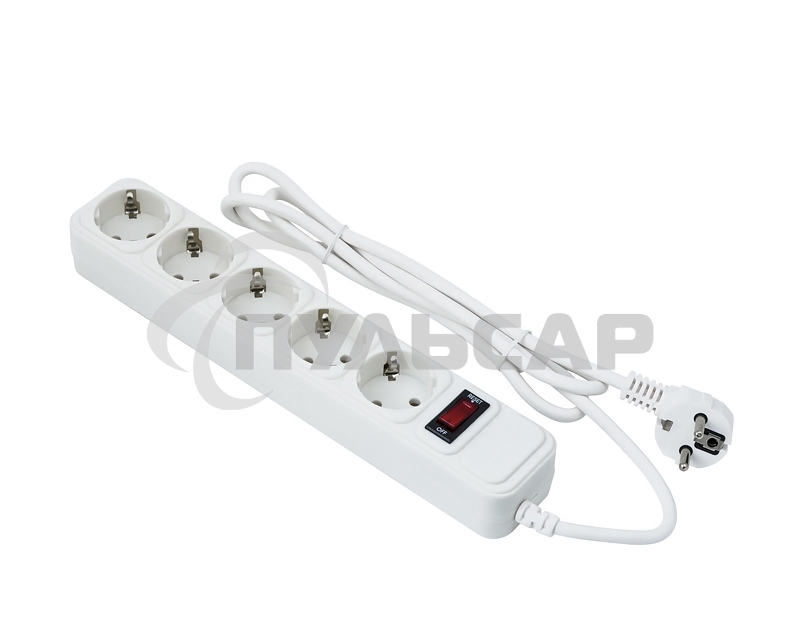 Сетевой фильтр ExeGate EX279182RUS SP-5-10W (5 розеток, 10м, евровилка, белый)