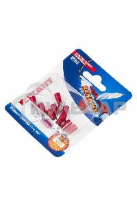 Наконечник кольцевой Rexant изолированный, ø4.3мм, 0.5-1.5мм², НКи 1.5-4 / НКи 1,25-4 / RVL1.25-4, красный, в упак. 10 шт.