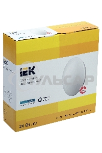 Светильник Iek LDPB0-1003-24-4000-K01 LED ДПБ 1003 24Вт IP20 4000K круг белый диаметр 380 мм, световой поток 1440 Лм