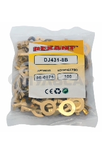 Наконечник кольцевой Rexant, ø8.2 мм, 1.5-1.5 мм² (НК 8-1,0-1,5)