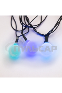 Гирлянда Neon-night Шарики Ø 18 мм, 5 м, темно-зеленый ПВХ, 30 диодов, цвет RGB