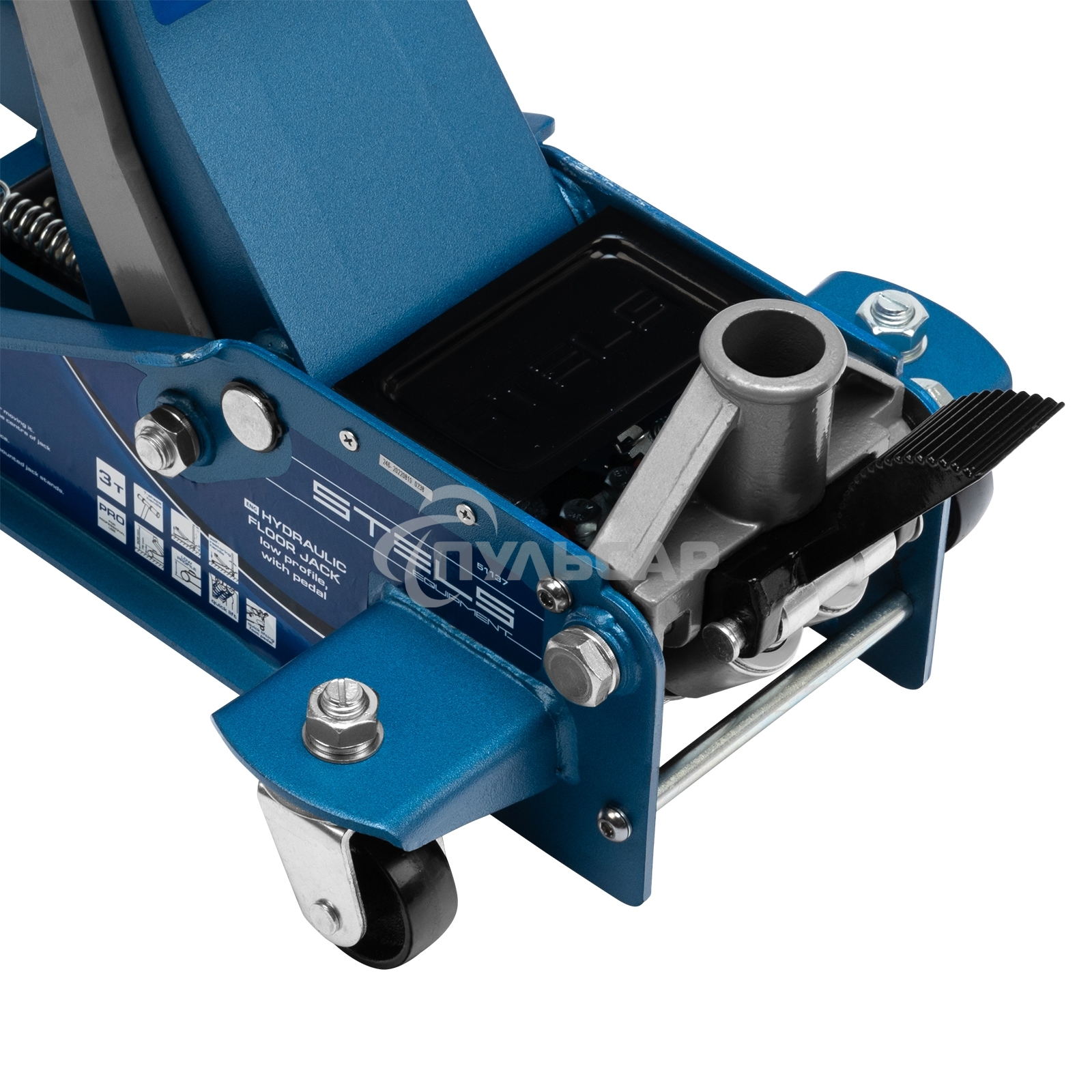 Домкрат STELS QUICK LIFT 51137 гидравлический подкатной, быстр,подъем, 3т