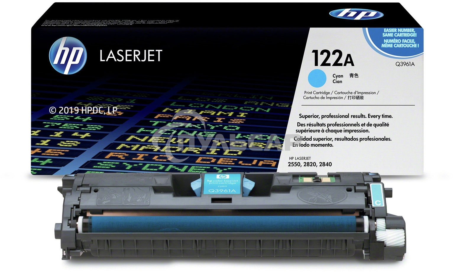 Картридж лазерный HP Color LaserJet Q3961A голубой для Color LaserJet 2550