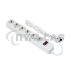 Сетевой фильтр ExeGate EX221230RUS SP-6-3W (6 розеток, 3м, евровилка, белый)