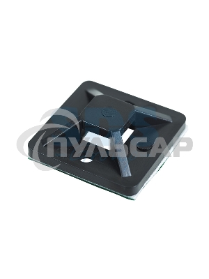 Площадка самоклеящаяся Rexant 25х25 мм, черная, упаковка 10 шт.