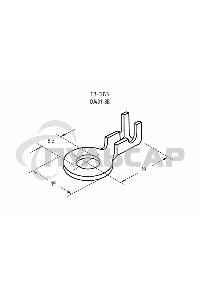 Наконечник кольцевой Rexant, ø8.2 мм, 1.5-1.5 мм² (НК 8-1,0-1,5)