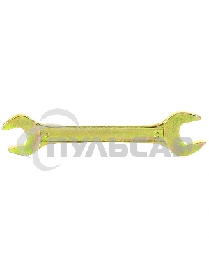 Ключ рожковый, 19 х 22 мм, желтый цинк Сибртех