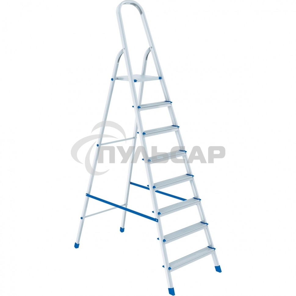 Стремянка Сибртех 97718, 8 ступеней, алюминиевая