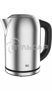 Чайник электрический BQ KT1827SW черный/серебристый, 2200Вт, 1.7л