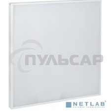 Светильник светодиодный Iek LDVO0-6576-50-6500-K01 ДВО 6576 595х595х25мм 50Вт 6500К опал аналог люм.свет. 4х18 накладных или в потолок Армстронг