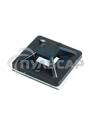 Площадка самоклеящаяся Rexant 20х20 мм, черная, упаковка 10 шт.