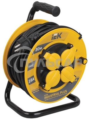 Катушка Iek WKP15-16-04-30-44 УК30 с т/з 4 места 2 Р + P Е /30метров 3х1,5мм2 IP44 