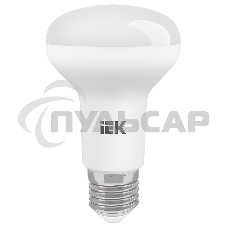 Лампа светодиодная ECO R63 8Вт 4000К белый E27 720лм 230-240В ИЭК LLE-R63-8-230-40-E27