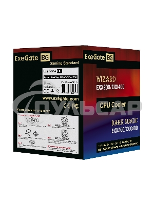 Кулер для процессора ExeGate Dark Magic EXX400V2-PWM.RGb серебристый, 120 мм, алюминий/медь, 2100 об/мин, 24 дБ, 4 pin, 140 Вт, 155 мм