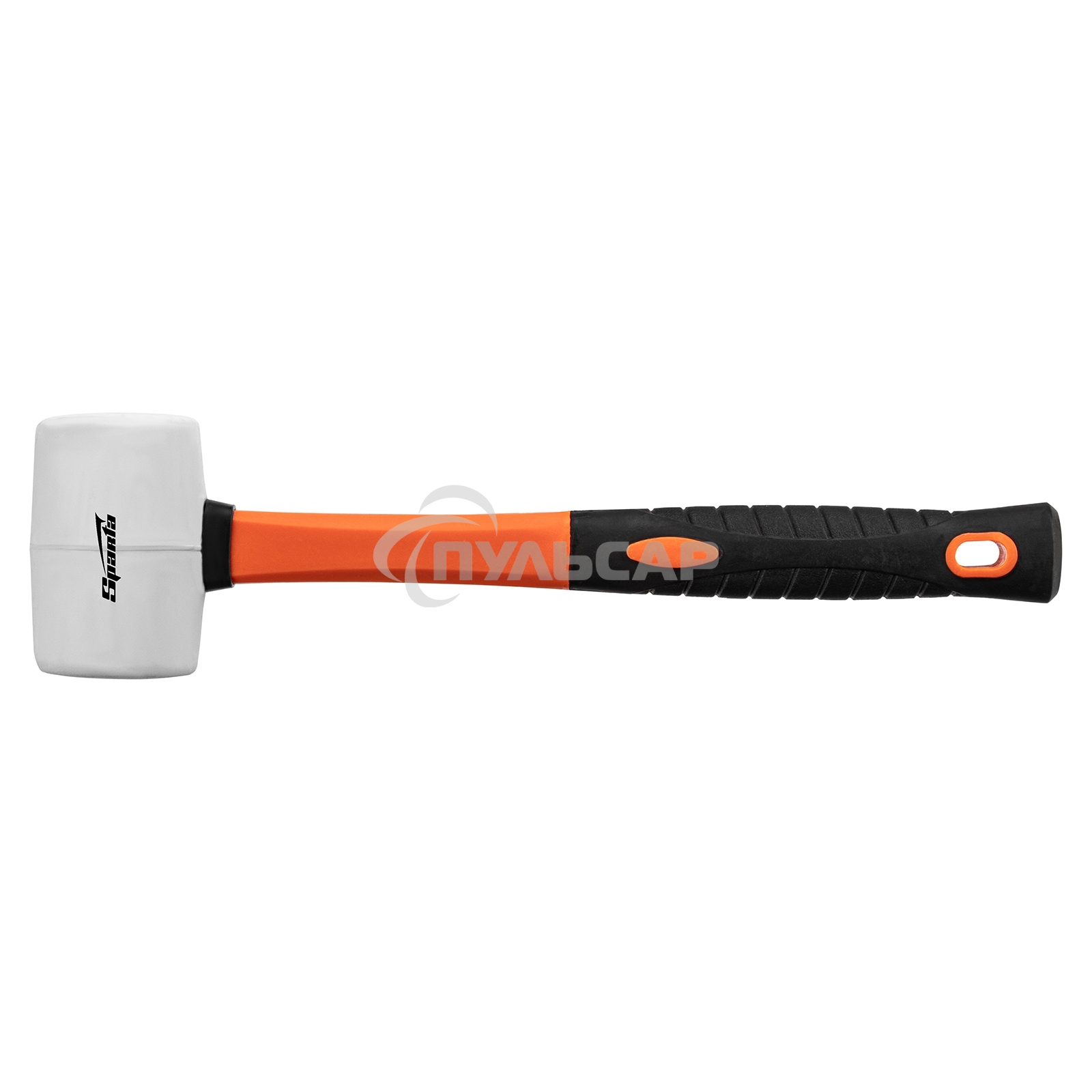 Киянка резиновая, 225г, белая резина, фибергласовая рукоятка Sparta