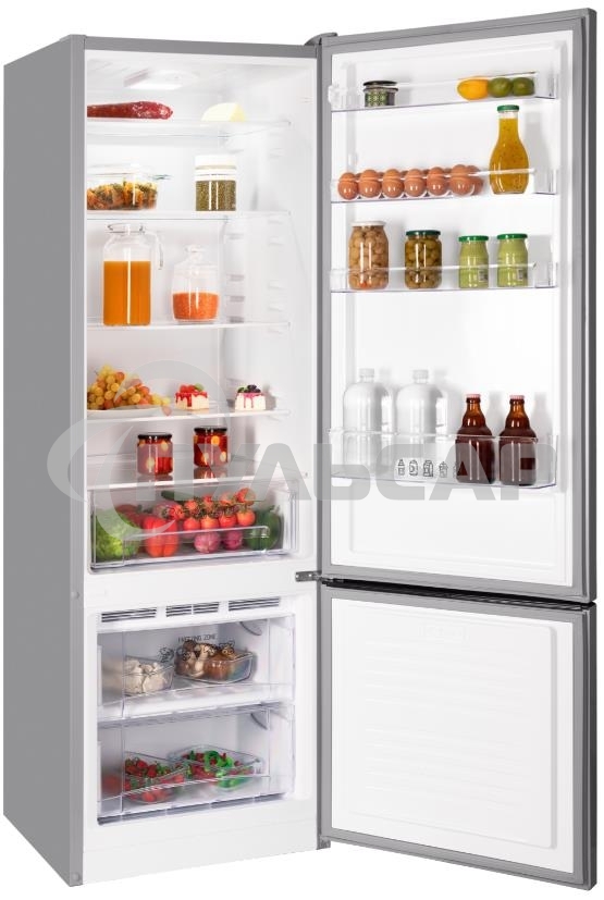 Холодильник Nordfrost NRB 124 S серый двухкамерный 238/70 л морозилка снизу