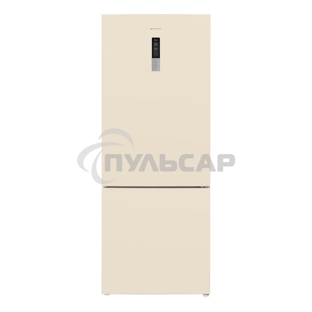 Холодильник Maunfeld MFF1857NFBG бежевый инвертер двухкамерный 336/117л морозилка снизу