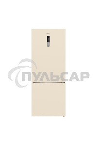 Холодильник Maunfeld MFF1857NFBG бежевый инвертер двухкамерный 336/117л морозилка снизу