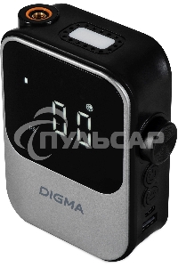 Автомобильный компрессор Digma QBK-120G серый, шланг 0.2м