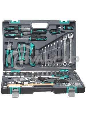Набор инструментов STELS 141111/2'' 1/4'' CrV пластиковый кейс  98 предм.