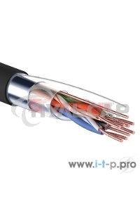 Кабель витая пара Rexant FTP 4PR 24AWG, CAT5e наружный (OUTDOOR) (бухта 305 м)