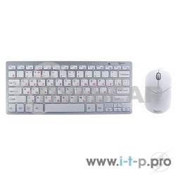 Комплект клавиатура + мышь Gembird KBS-7001-RU Wireless, ноутбучн. механизм клавиш 2.4ГГц/10м, мини-приемник- USB
