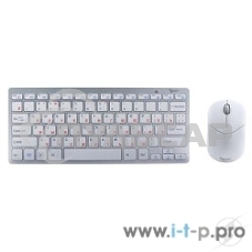 Комплект клавиатура + мышь Gembird KBS-7001-RU Wireless, ноутбучн. механизм клавиш 2.4ГГц/10м, мини-приемник- USB
