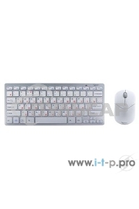 Комплект клавиатура + мышь Gembird KBS-7001-RU Wireless, ноутбучн. механизм клавиш 2.4ГГц/10м, мини-приемник- USB