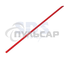 Термоусаживаемая трубка Rexant 5,0/2,5 мм, красная (бухта 100 м)