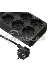 Сетевой фильтр Buro 800SH-5-B 5м (8 розеток) черный (коробка)