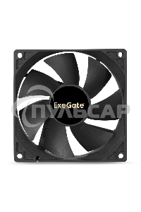 Вентилятор для корпуса ExeGate EX09225B3P черный, 92 мм, 2150 об/мин, 27 дБ, 3 pin