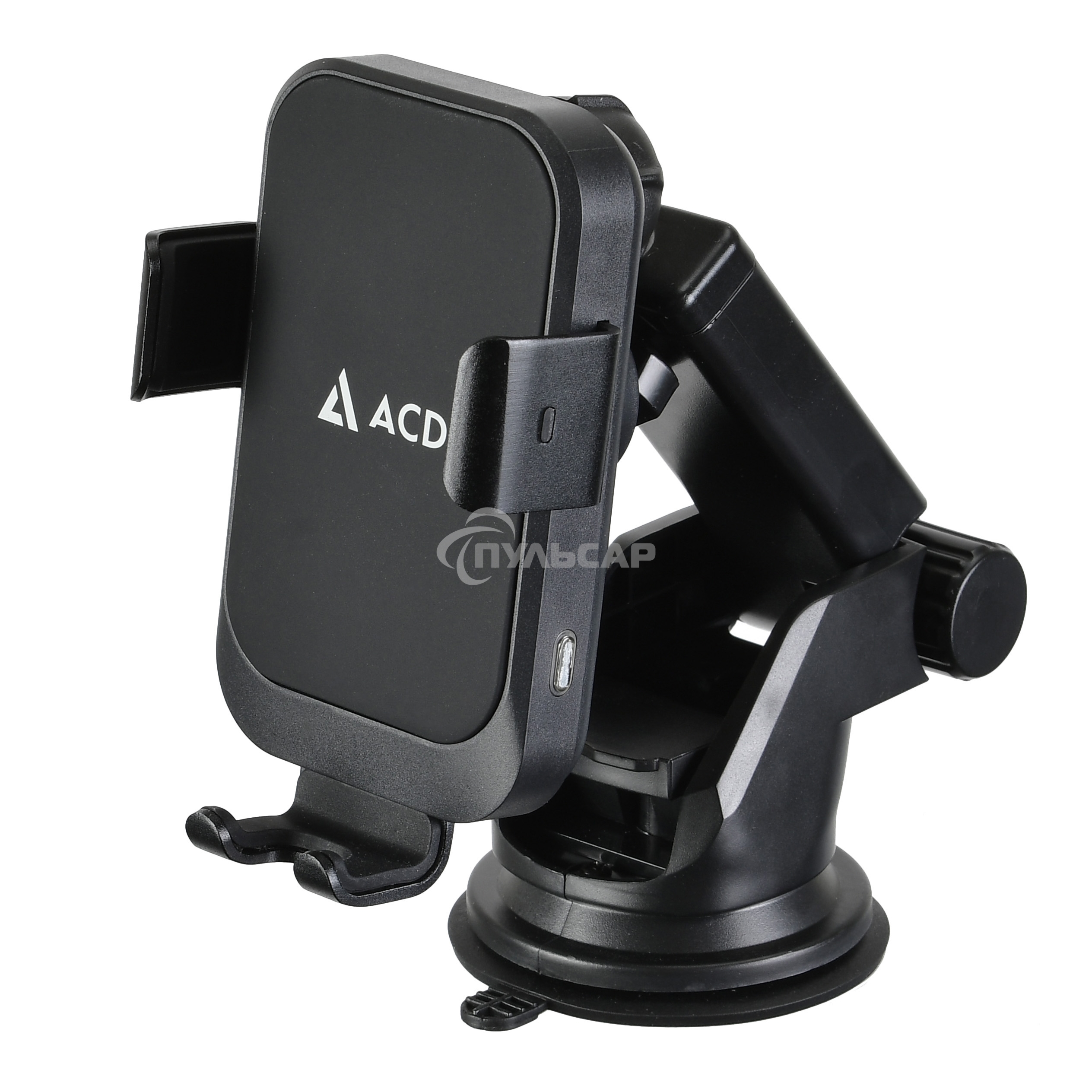 Автомобильная беспроводная зарядка-держатель с QC ACD ACD-W15QI-V1B 15Вт, 5В/2А~12В/1,5А RTL