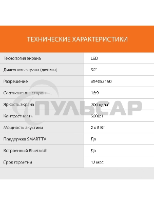 Телевизор SunWind 50