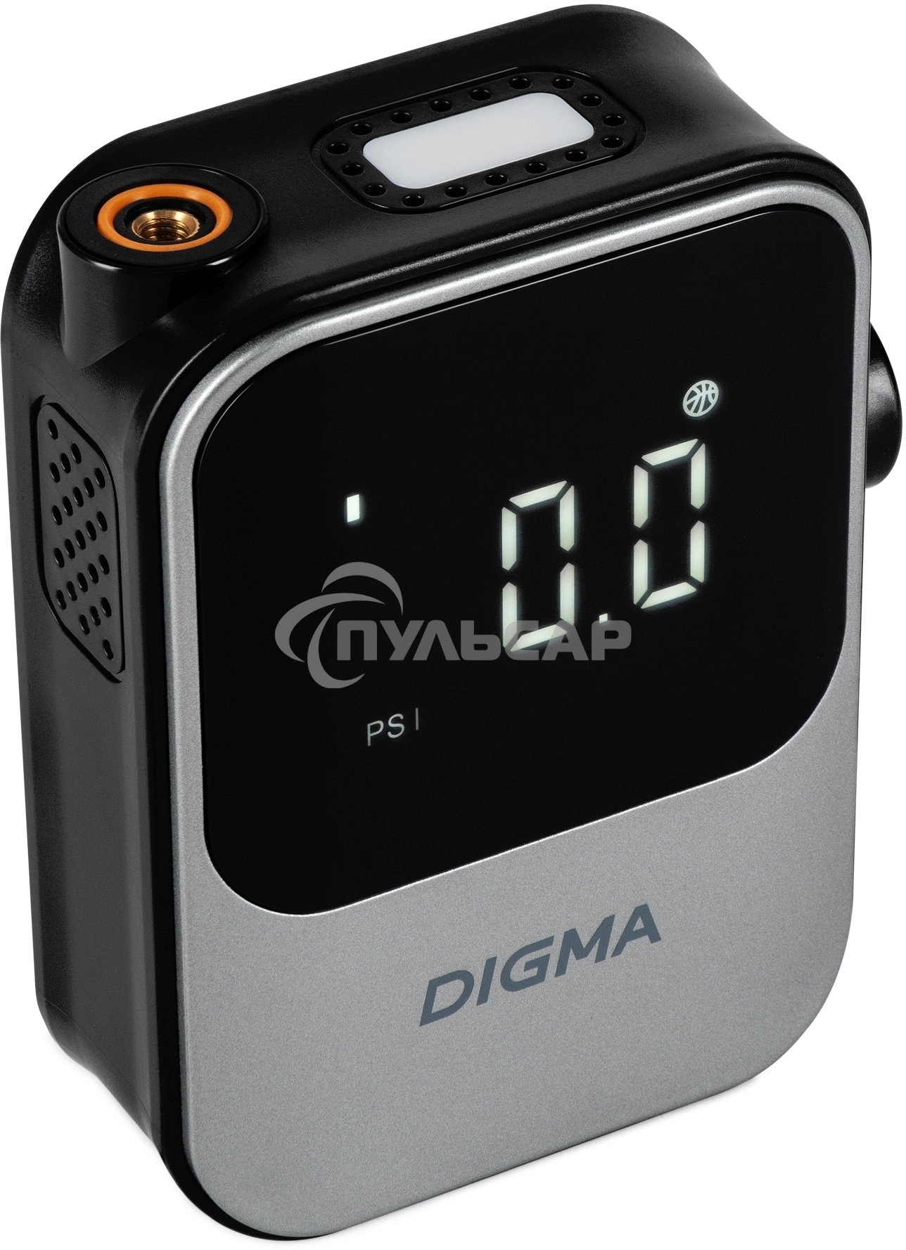 Автомобильный компрессор Digma QBK-120G серый, шланг 0.2м