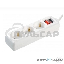 Удлинитель 3х1.5м с заземл. 16А IP20 У03К с выкл. ПВС 3х1 ИЭК WYP10-16-03-01-ZK-17