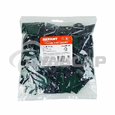 Площадка самоклеящаяся Rexant 30х30 мм, черная, упаковка 100 шт.