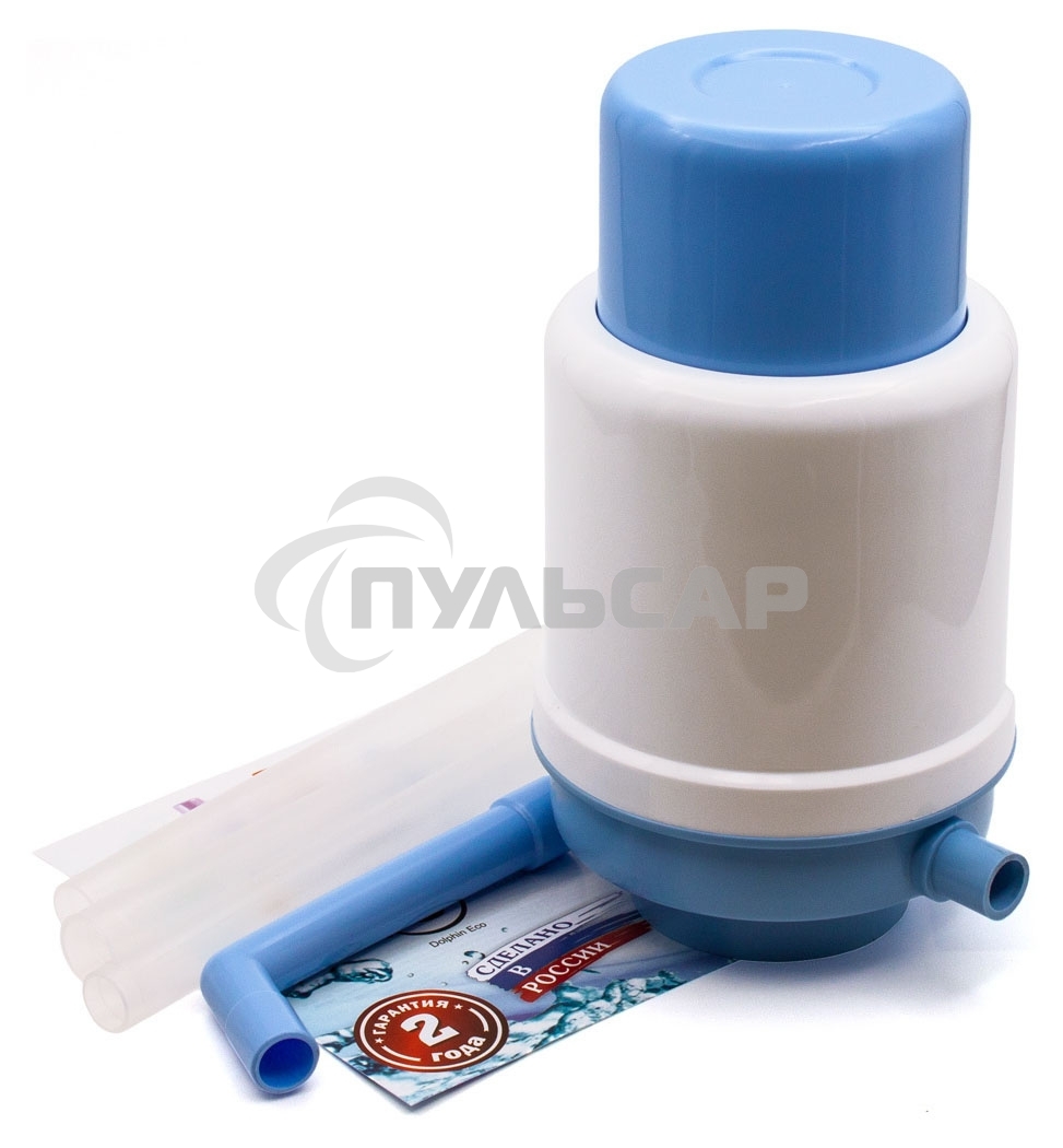 Помпа для 19л бутыли Aqua Work Дельфин Квик механический голубой/белый