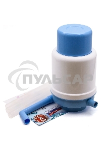 Помпа для 19л бутыли Aqua Work Дельфин Квик механический голубой/белый