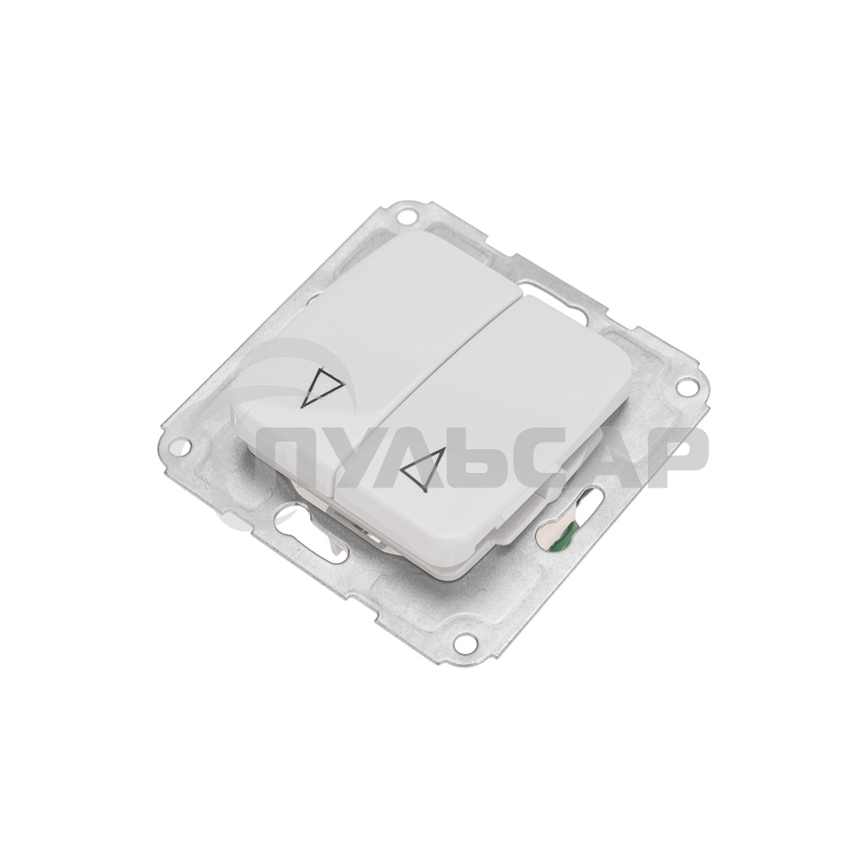 Выключатель для жалюзи DEA 2кл с/у 10А мех. Бел KRANZ