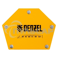 Фиксатор магнитный для сварочных работ усилие 50 LB, 30х45х60х75х90х135 град. Denzel